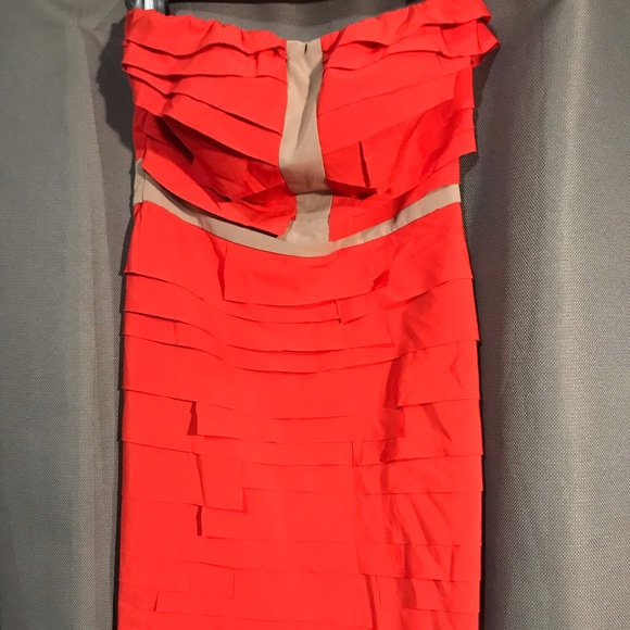 Gianni Bini strapless orange dress - Picture 3 of 6